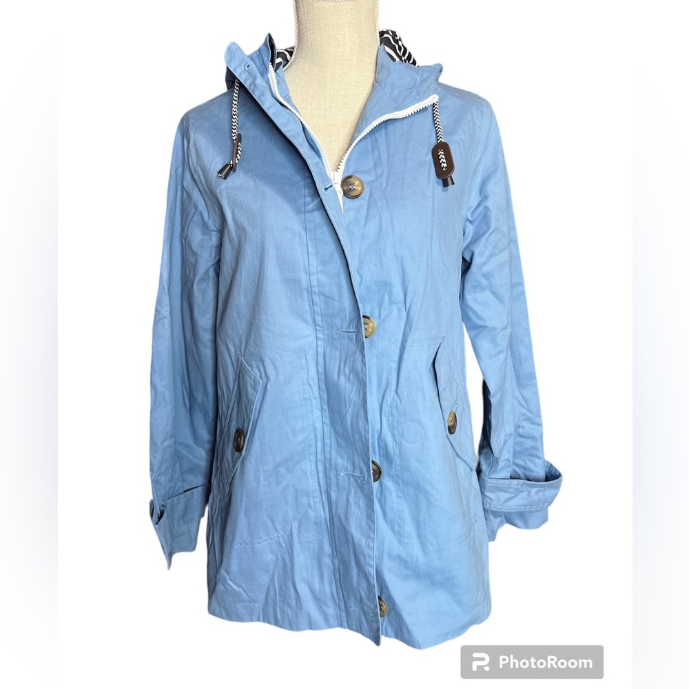 F & F Blue Ladies Hooded Jacket